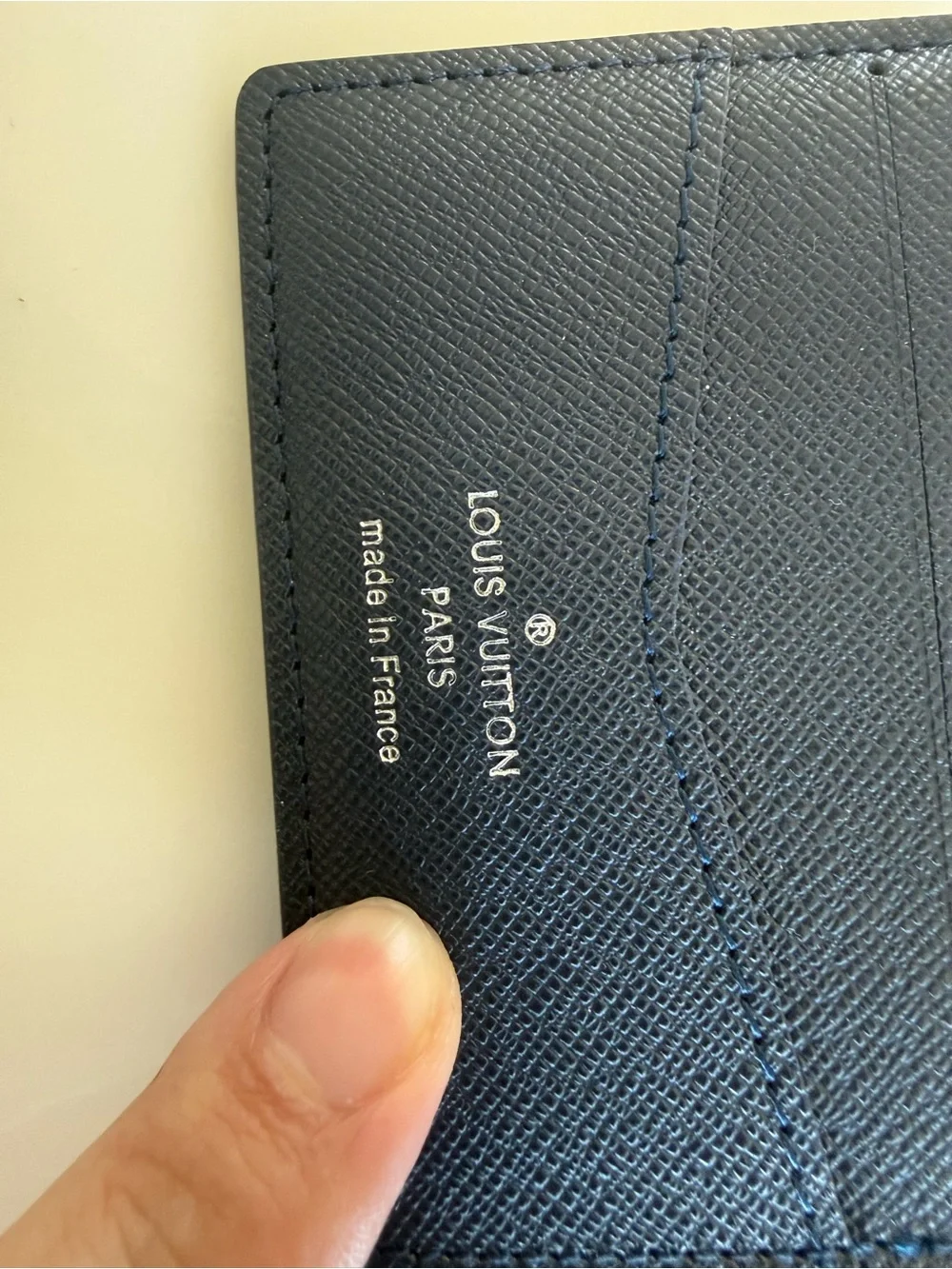 Louis Vuitton Navy Bifold Wallet